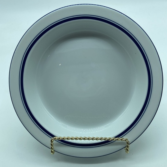 Set of 2 Vintage Dansk Bistro Blue Rimmed Soup Cereal Bowls - Picture 4 of 7